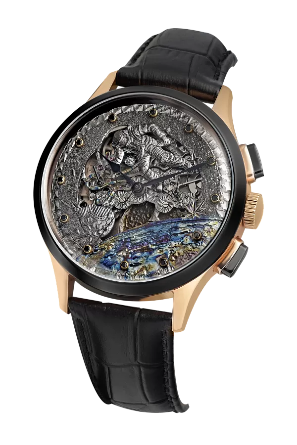 Часы Штурманские 3133/1369BL Космонавт / Скелетон