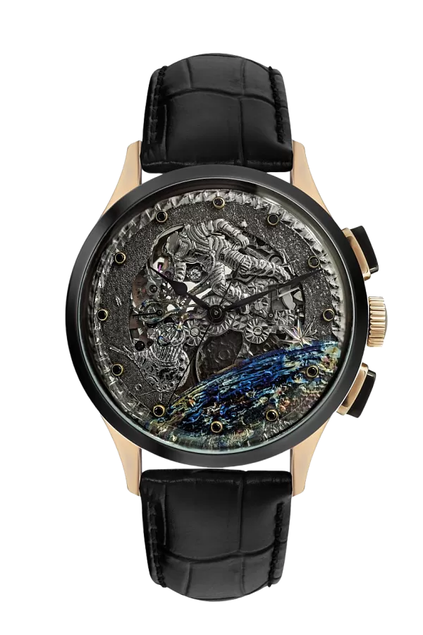 Часы Штурманские 3133/1369BL Космонавт / Скелетон